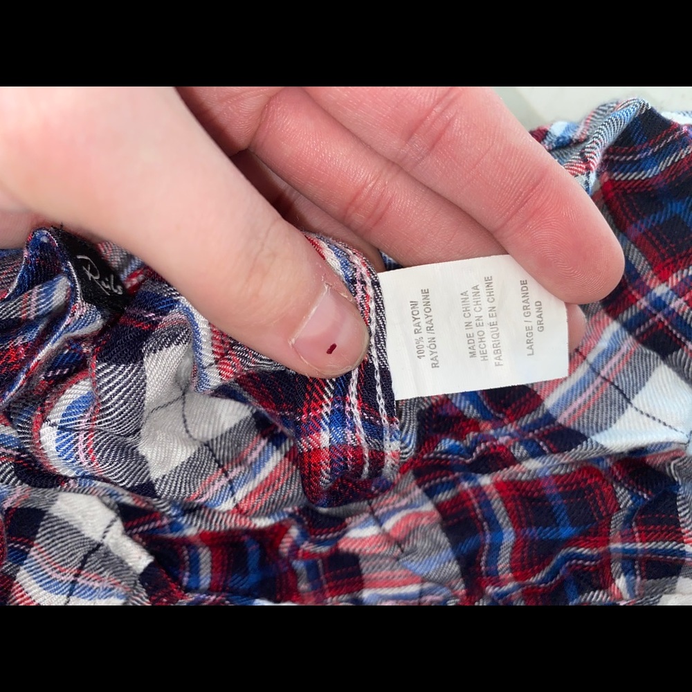 Rails Plaid Flannel Button Down (L) - image 5